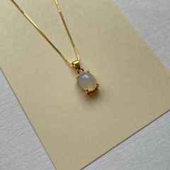 ウォーターオパール ネックレス 18KGP エチオピア産 ハンドメイド 