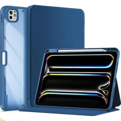 ProCase iPad Pro 11インチ ケース M5 /M4 2025/2024年発売 第6/5世代 専用 (A2836 A2837 A3006) ペン収納 クリアバック フォリオカバー 耐衝撃 スマートケース オートスリープ対応 - ティール