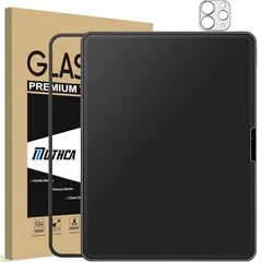 Mothca アンチグレア iPad Pro 11インチ M5 2025/M4 2024用 フィルム ガラスフィルム+カメラ保護フィルム 日本旭硝子製素材 硬度9H さらさら ガイド枠付き 指紋防止 反射防止 飛散防止 キズ防止 撥水撥油 ゲームフィ