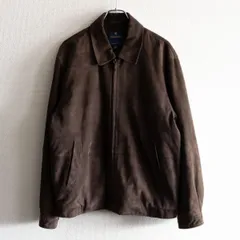 【雰囲気抜群】 BROOKS BROTHERS 【スウェード スイングトップ】M ブラウン ラム スウェード レザー ブルックスブラザーズ s2510129のサムネイル