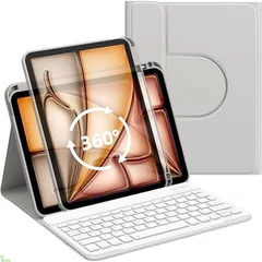 2025 iPad Air第7世代(M3)&2024 Air第6世代(M2) 11インチ適用 キーボード ケース iPad Air 4th/5th/iPad Pro 11 1st/2nd/3rd/4th通用 一台三用 横置き 縦置き 分離式ケース ワ