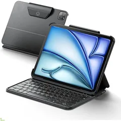 HOU キーボードケース iPad Air 11インチ (M3/M2) & iPad Air 第5/4世代 & iPad Pro 11インチ (M4/第4/3/2/1世代) 用 - 【日本語配列】超薄型軽量スマートフォリオ、仕事や旅行に最適、強化され