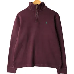 古着 ラルフローレン Ralph Lauren POLO RALPH LAUREN ハーフジップスウェットシャツ トレーナー メンズM相当/eaa590095