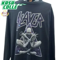 【SLAYER】スレイヤー "Alien Graphic" 90's Vintage ロングスリーブ Tシャツ XL