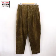 80s USA製 vintage L.L.Bean 2タック コーデュロイ パンツ メンズ Mサイズ相当