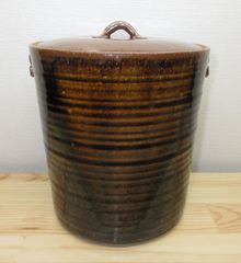 茶道具 水指 細水指 瀬戸 輪花口 山十窯 加藤光右衛門 芳右衛門 弥右