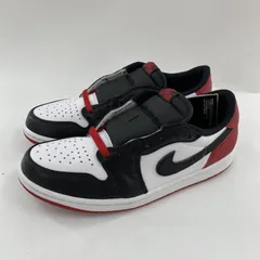 【中古】NIKE Air Jordan 1 Retro Low OG Black Toe スニーカー 26cm CZ0790-106 ホワイト ブラック レッド ナイキ[10]