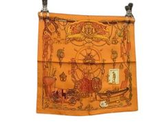 HERMES エルメス スカーフ カレ45 プチカレ ガヴロッシュ MUSEE 博物館