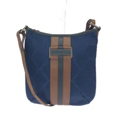 LONGCHAMP ロンシャン ショルダーバッグ  キャンバス×レザー/総柄    ネイビー レディース / 241011011929