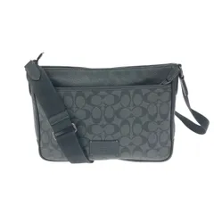 COACH コーチ ショルダーバッグ  シグネチャー/PVC×レザー    ブラック メンズ / 241011011928