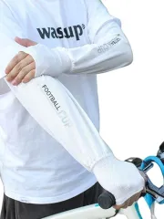 RENASYS アームカバー メンズ 接触冷感 uvカット 腕カバー 日焼け 紫外線 対策 通気 メッシュ 防虫 (通気メッシュ ホワイト)