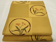 正絹 袋帯 六通柄 今河織物謹製 木屋太 小窓洋花図案 逸品 正絹 袋帯