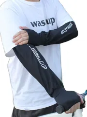 RENASYS アームカバー メンズ 接触冷感 uvカット 腕カバー 日焼け 紫外線 対策 通気 メッシュ 防虫 (通気メッシュ ブラック,  フリーサイズ（約48～50cm、上腕周囲：約24～32cm）)