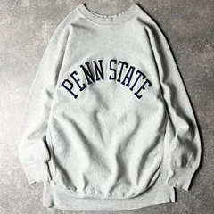 80s USA製 MEDALLION カレッジ ロゴ パッチ 刺繍 RWタイプ スウェット トレーナー XXL / 80年代 アメリカ製 ビンテージ リバース グレー