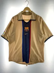 【現状渡し品】NIKE ナイキ 2001-2002 FC.BARCELONA 2nd GAME JERSEY FC.バルセロナ アウェイ レプリカユニフォーム 半袖 トップス 【146-251029-kk-13-min】