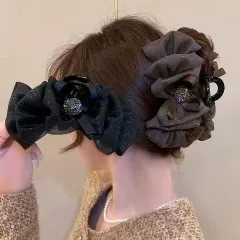 【数量限定】レディース用 贈り物 おしゃれ シンプル 韓国風 ヘアアレンジアクセント 大きめヘアピン 髪飾り クリップ 髪留め ヘアバレッタ パールヘアピン ヘアピン バナナクリップ ヘアクリップ バンスクリップ 2個セット