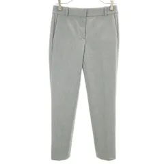 美品 theory セオリー スラックスパンツ 0 グレー レディース 古着