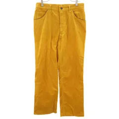 Wrangler ラングラー コーデュロイパンツ W32 マスタード メンズ 古着