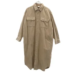 URBAN RESEARCH DOORS アーバンリサーチドアーズ 長袖 コーデュロイ シャツワンピース ONE アッシュブラウン レディース 古着