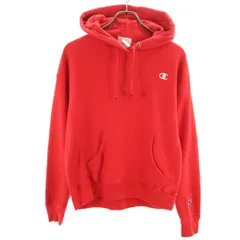 Champion チャンピオン 長袖 REVERSE WEAVE スウェットパーカー M レッド 裏起毛 レディース 古着