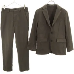 美品 green label relaxing グリーンレーベルリラクシング スーツ 上下 セットアップ XS チャコールブラウン ユナイテッドアローズ メンズ 古着