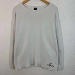 AVIREX アヴィレックス 長袖Tシャツ サーマル バックプリント ライトグレー 2XLサイズ メンズ 古着 アメカジ