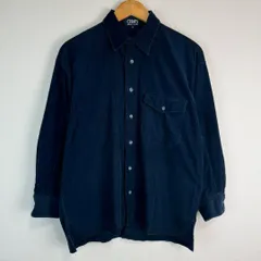 CHAPS RALPH LAUREN チャップス ラルフローレン コーデュロイシャツ 長袖 ブラック Mサイズ メンズ 古着 アメカジ ワーク系 シティーボーイ