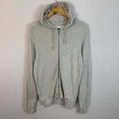 DIESEL ディーゼル スウェットパーカー フルジップ ライトグレー メンズ 古着 ストリート　シンプル