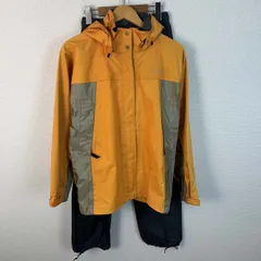 JANERIVER セットアップ マウンテンパーカー バイカラー オレンジ Lサイズ レディース 古着 スポーツMIX