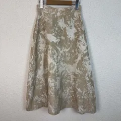 PROPORTION BODY DRESSING プロポーションボディドレッシング ロングスカート 総柄 アースカラー ベージュ レディース 古着 モード