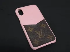 LOUIS VUITTON ルイヴィトン M68892 モノグラムバンパー iPhone X/Xs 対応 スマホケース レディース ピンク系×ブラウン系 FT1494