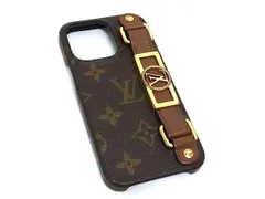 LOUIS VUITTON ルイヴィトン M81214 モノグラム バンパー ドーフィーヌ iPhone13Pro対応 アイフォン スマホケース ブラウン系 FP7765