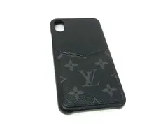 ■美品■ LOUIS VUITTON ルイヴィトン  M67428 モノグラムエクリプス バンパー iPhone XS Max対応 スマホケース ブラック系 FN7676