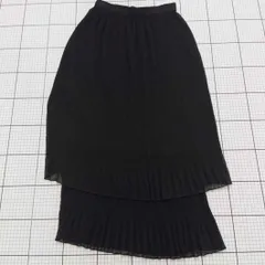 ◇ Θ ナノ・ユニバース プリーツスカート ブラック系 Fサイズ レディース E  【1508250038136】