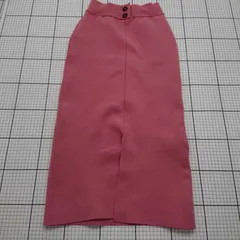 ◇ ⊇ vis-à-vis ニット 膝下丈 タイト スカート サイズS ピンク系 レディース E  【1508250043307】