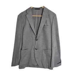 UNIQLO ユニクロ グレー コットン ブレーザー XS レディース ジャケット