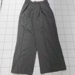 ◇ Θ ME+EM ワイドパンツ チャコールグレー系 Lサイズ レディース E  【1508260018463】