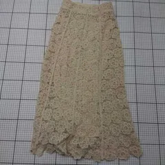 ◇ Θ  MAJESTIC LEGON レーススカート ベージュ系 Mサイズ レディース E  【1508260018449】