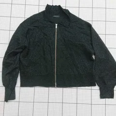 ◇ ⊇  GLOBAL WORK ジップアップブルゾン ブラック系 Lサイズ レディース E  【1508260018395】