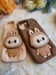 ◆新品未使用◆◇iPhone 13・14・15・16対応◇ シリコンケース ラブブ らぶぶスマホカバー ケース 耐衝撃 キャラクター かわいい おしゃれ