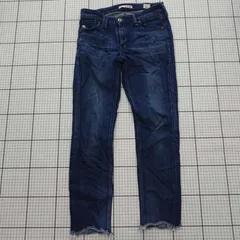 ◇ Θ SOMETHING サムシング EDWIN エドウィン 裾切りっぱなし スキニーパンツ サイズM ブルー系 レディース E  【1508260020602】