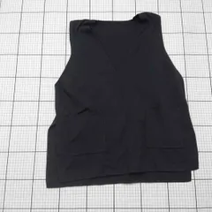 ◇ ⊇ COCOMOMO ベスト 黒系 ポリエステル100% サイズ不明 レディース E  【1508260021722】