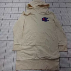 ◇ ⊇ Champion チャンピオン ロゴ入り 長袖 ロゴ入りパーカー サイズ160 クリーム系 キッズ 子供服 E  【1508260023290】