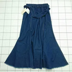◇ Θ グローブ デニムフレアスカート 768-75008 L インディゴ系 レディース レディース E  【1508260037761】のサムネイル
