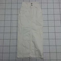 ◇ Θ アズールバイマウジー ハイウエストスリットデニムスカート XS ホワイト系 250EAA12-425K レディース レディース E  【1508260037617】