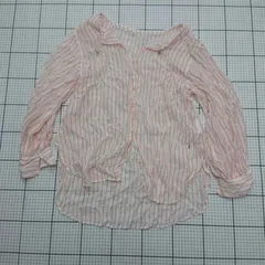 ◇ ⊂ CIAOPANIC TYPY チャオパニックティピー ストライプ柄 透け感 長袖 ブラウス サイズONE オレンジ系 レディース E  【1508260042789】