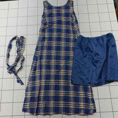 ◇ ワンピース サイズ ナチュラルビューティーベーシック チェック柄ワンピース S ブルー系 レディース レディース E  【1508260043724】