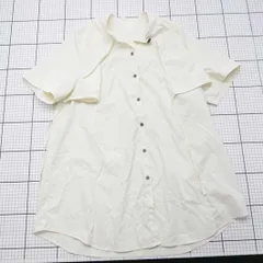 ◇ ⊂ JEANASIS ジーナシス 個性的 半袖 ブラウス サイズフリー アイボリー系 レディース E  【1509100025771】