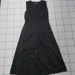 ◇ ⊂ BALLSEY ライン ノースリーブ 膝下丈 ワンピース サイズ38 ブラック系 レディース E  【1509100027157】