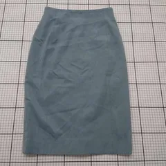◇ ⊂ ユナイテッドアローズ シンプル系 膝丈 タイト スカート サイズ表記なし ブルー系 レディース E  【1509100028703】